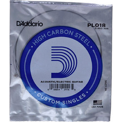 Elixir Strings PL018 Χορδή Ηλεκτρικής / Ακουστικής Κιθάρας Plain Steel 18"