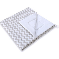 Double-sided teepee playmat- Chevron grey