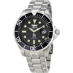 Invicta Pro Diver Grand Diver Automatic Ανδρικό Ρολόι με Μαύρο Καντράν 3044