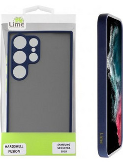 ΘΗΚΗ ΚΙΝΗΤΟΥ LIME SAMSUNG S23 ULTRA 5G S918 6.8" HARDSHELL FUSION FULL CAMERA PROTECTION BLUE