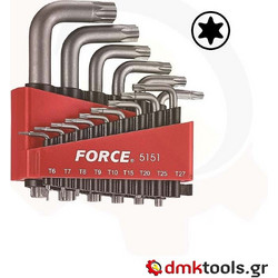 Force 5151 Σετ Torx Κλειδιών 15 Τεμ