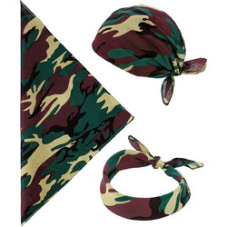 ΑΞΕΣΟΥΑΡ ΜΠΑΝΤΑΝΑ CAMOUFLAGE 55x55EK 100%ΒΑΜΒΑΚΙ