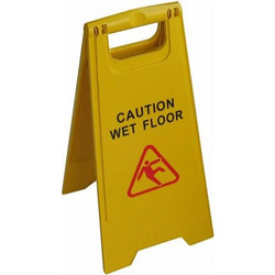 Πλαστκή Πινακίδα Λάμδα Ολισθηρό Δάπεδο Wet Floor
