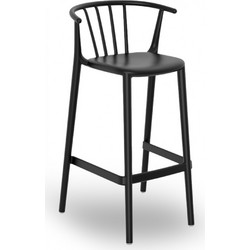 Woody σκαμπό bar Black 52,5x50x98,5(75,5)cm