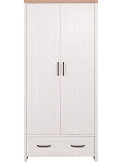 Alphab2b Δίφυλλη Ντουλάπα Ρούχων Verne Δρυς 88.8x53.1x191.6cm TO-VERNESZF2D1S