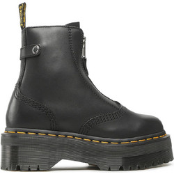 Dr. Martens Jetta Γυναικεία Μποτάκια Biker Πλατφόρμα Δερμάτινα Μαύρα 27656001