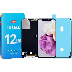 ZY Οθόνη LCD με Μηχανισμό Αφής για iPhone 12 Pro Max FHD1080p - Μαύρο (Support IC Change)