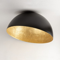 SFERA καμπάνα φωτιστικό οροφής μαύρο/χρυσό O 50 cm Μαύρο Χρυσό