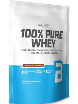 Biotech USA 100% Pure Whey Choco Peanut Butter Πρωτεΐνη Ορού Γάλακτος Γράμμωσης Χωρίς Γλουτένη 1kg