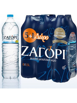 Νερό Φυσικό Mεταλλικό Ζαγόρι 6Χ1,5lt