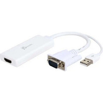 J5CREATE VGA to HDMI Video Audio Adapter Λευκό