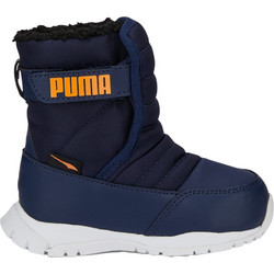 Puma Nieve Παιδικά Μποτάκια Navy Μπλε με Σκρατς και Γούνα 380745-06
