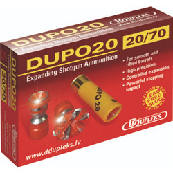 DDupleks Dupo Φυσίγγια Μονόβολα 20Cal 70mm 20gr 5τμχ
