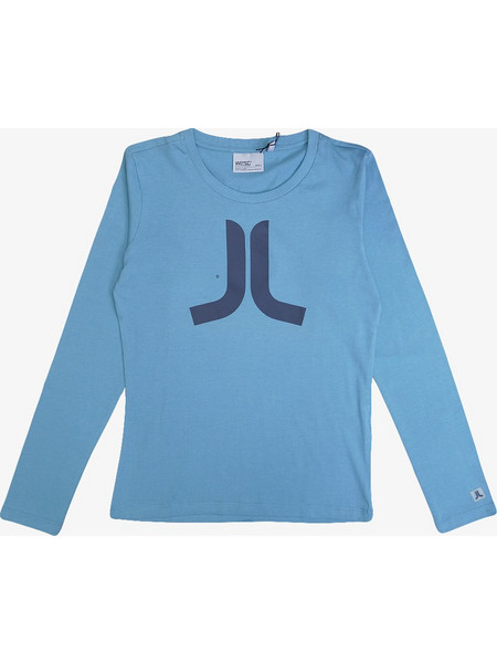 WESC Women Icon Long Sleeve - ADRIATIC BLUE - 113WE-00306-ADBLUE