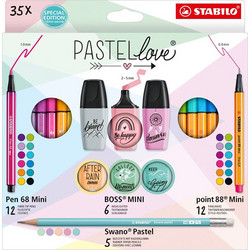 Stabilo Pastellove Μαρκαδόροι Σχεδίου Πολύχρωμοι 35τμχ