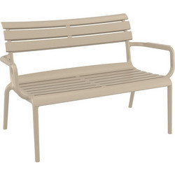 PARIS ΚΑΝΑΠΕΣ TAUPE 116X70X75εκ. ΠΟΛ/ΝΙΟΥ