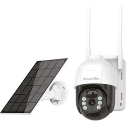 PowerOn BSC-02 IP Κάμερα Ασφαλείας SIM 4MP 2K 4mm Αδιάβροχη Νυκτός Μπαταρίας με Ηλιακό Πάνελ & Αμφίδρομη Επικοινωνία