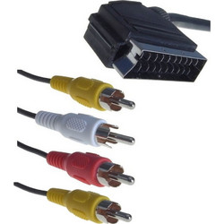 Καλώδιο SCART σε 4 x RCA 1.5 μέτρα