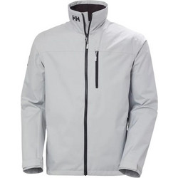 Helly Hansen Crew Αθλητικό Ανδρικό Μπουφάν Αδιάβροχο Αντιανεμικό Γκρι 34445-853