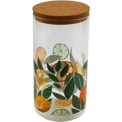 Atmosphera Γυάλινο Βάζο ΑποθήκευσηςLemon 18cm