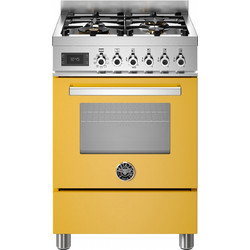 Bertazzoni PRO64L1EGIT Κουζίνα Ηλεκτρική 58lt με Εστίες Αερίου 59.5cm