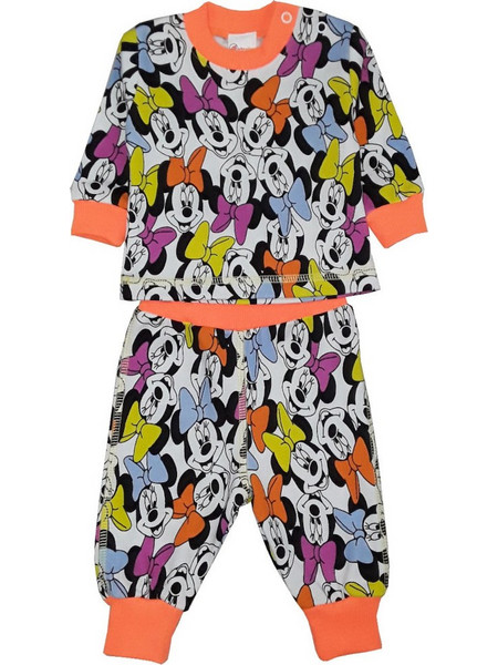 Πιτζαμάκι Μακρυμάνικο Minnie Party Beboulino Orange 80508230000