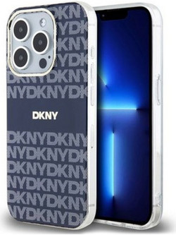 DKNY TPU Repeat Pattern Tonal Stripe Θήκη Σιλικόνης με Magsafe για iPhone 13 Pro Max Μπλε