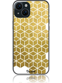 Gold Cubes Θήκη Κινητού Σχέδιο 50038 - iPhone, iPhone 15 Plus, Soft TPU Case
