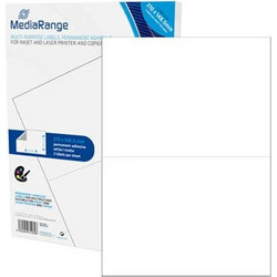 MediaRange Ετικέτες Γενικής Χρήσης 210χ148.5mm. Λευκές (100 Pack) (MRINK141)