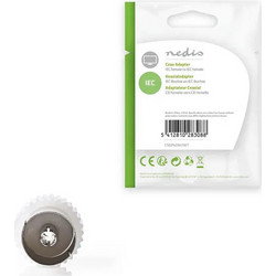 NEDIS CSGP40941WT Coax Adapter IEC (Coax) Female - IEC (Coax) Female White