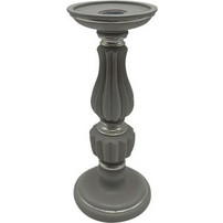 Κηροπογιο Fylliana Ασημι Χρωμα 11X11X25,5Εκ
