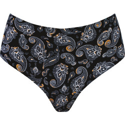 Ψηλόμεσο Brazilian Slip Paisley Μαύρο