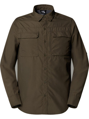 The North Face Sequoia Ανδρικό Πουκάμισο Βαμβακερό Μακρυμάνικο Κανονική Γραμμή Overshirt Χακί