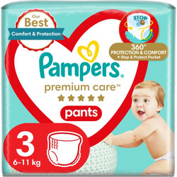 Pampers Premium Care Πάνες Βρακάκι No3 6-11kg 96τμχ