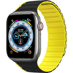 Dux Ducis LD Λουράκι Σιλικόνης Black / Yellow (Apple Watch 38 / 40 / 41mm)