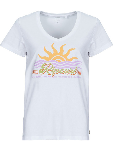 T-shirt με κοντά μανίκια Rip Curl CALA V NECK