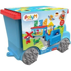 Hape PolyM Σετ Κατασκευών Παίζω Και Μετράω Tow Truck 114 Pcs 761802