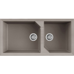 Elleci Tekno 490 Ένθετος Νεροχύτης Γρανίτη Aluminium 100x50cm