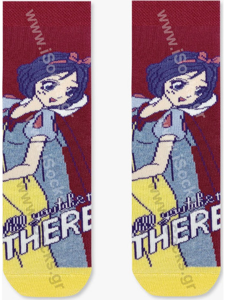 Παιδική Κάλτσα Βαμβακερή Πετσετέ Snow White με Αντιολισθητικές Πατούσες DISNEY