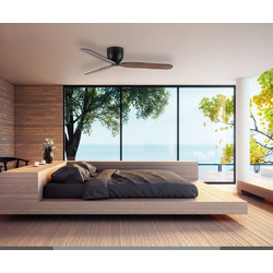 Luma Lighting 610.01413.20.60 Ανεμιστήρας Οροφής 117cm 30W με Τηλεχειριστήριο Μαύρος Καφέ