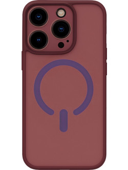 ObaStyle Semiclear Ματ Θήκη MagSafe για iPhone 16 Pro - Μπορντό