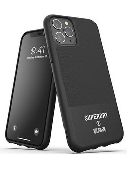 SUPERDRY Moulded Canvas Iphone 11 Pro Max Case czarny/Black - (41550)