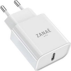 Zanae Φορτιστής Ρεύματος 20W Με Τεχνολογία PD 1 x USB C 20W