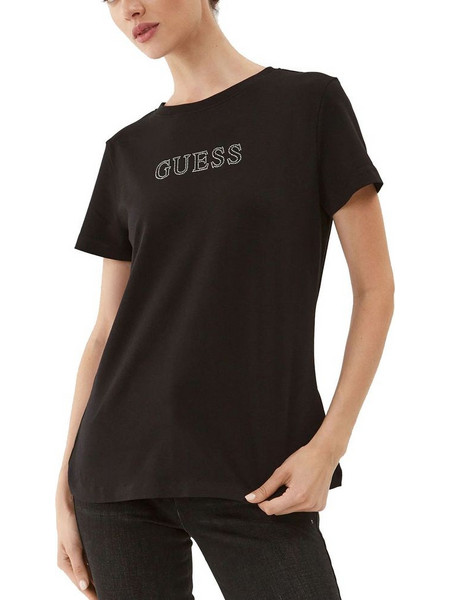 T-SHIRT GUESS BRIANA V3BI11J1314 JBLK ΜΑΥΡΟ