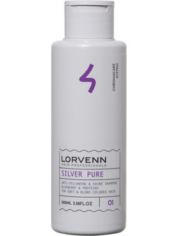 Lorvenn Silver Pure Anti-Yellowing & Radiance Σαμπουάν για Προστασία Χρώματος 100ml
