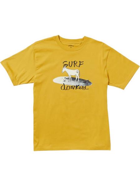 CAPTAIN FIN SURF DONKEYS T-SHIRT MINERAL YELLOW
