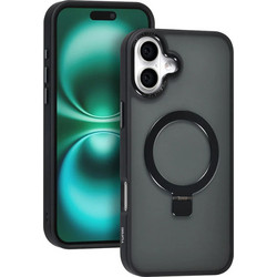 TUNIQ iPhone 16 Plus Back cover case - Magsafe - Ringstand - Black