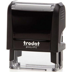 Trodat printy σφραγίδα μαύρη 4912 με μπλε μελάνι