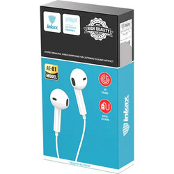 INKAX AE-01 Handsfree Earbud 3.5mm White