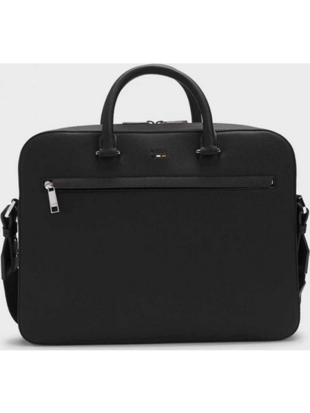 BOSS Δερμάτινη Τσάντα της σειράς Ray - 50536498 001 Black